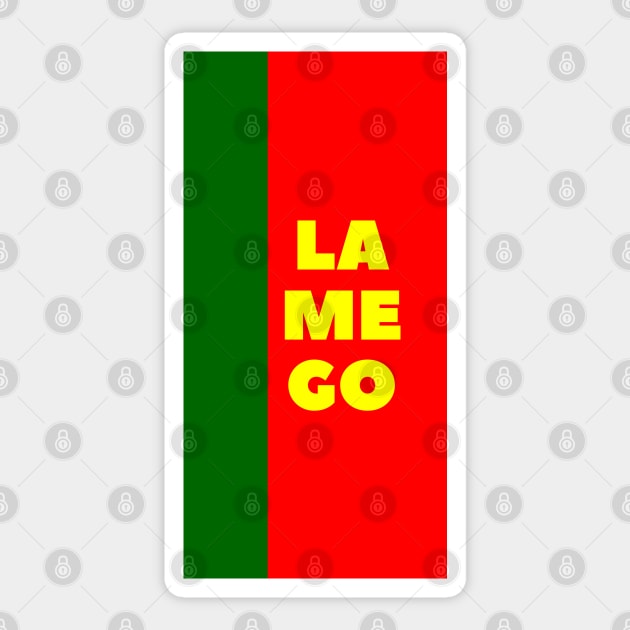 Lamego in Portuguese Flag Colors Vertical Sticker by aybe7elf